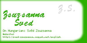 zsuzsanna sved business card
