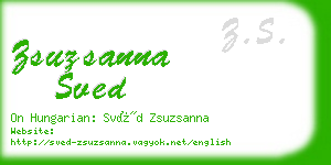 zsuzsanna sved business card